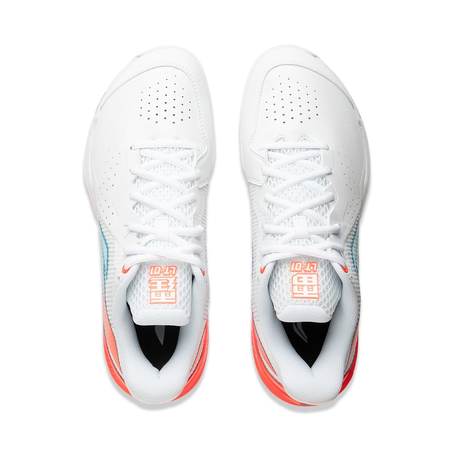 Unisex Badmintonschuh Donner 2 - weiß/rot - AYZU015-2