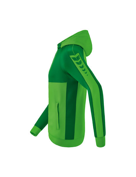 Six Wings Trainingsjacke mit Kapuze Erwachsene; Kinder green/smaragd