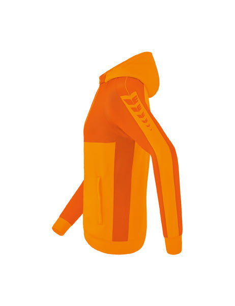 Six Wings Trainingsjacke mit Kapuze Erwachsene; Kinder new orange/orange