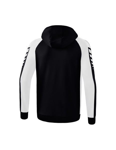 Six Wings Trainingsjacke mit Kapuze Erwachsene; Kinder schwarz/weiß