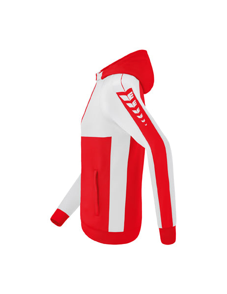 Six Wings Trainingsjacke mit Kapuze Erwachsene; Kinder rot/weiß