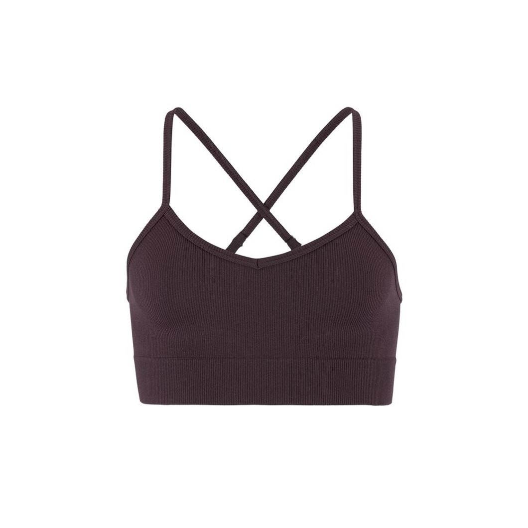 Collective Rib Strap Sports Bra Damen