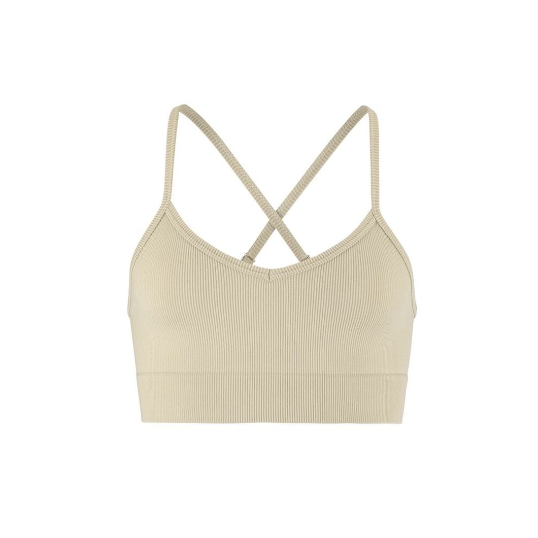 Collective Rib Strap Sports Bra Damen