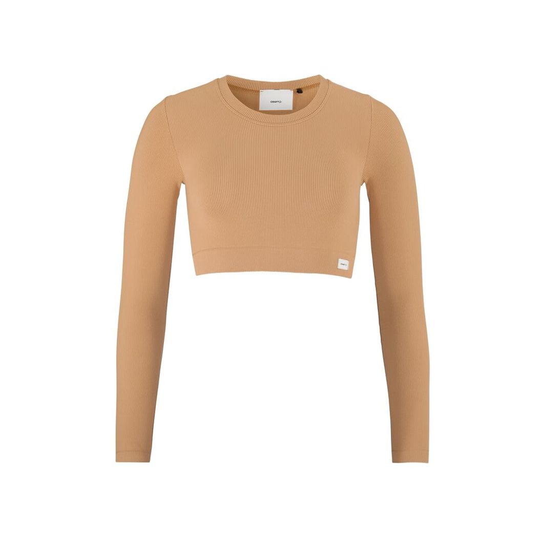 Collective Rib Cropped Longsleeve Top Damen