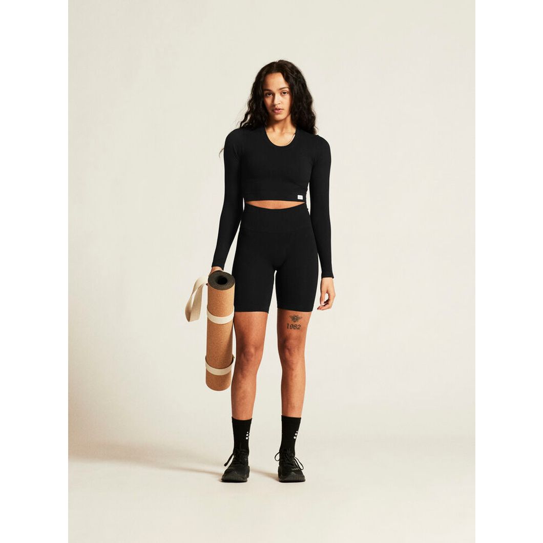 Collective Rib Cropped Longsleeve Top Damen