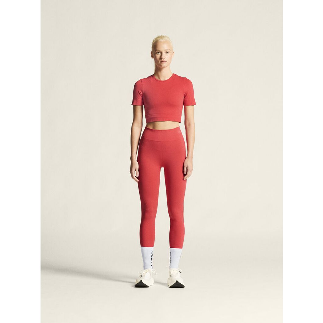 Collective Seamless Cropped Short Sleeve Top Damen