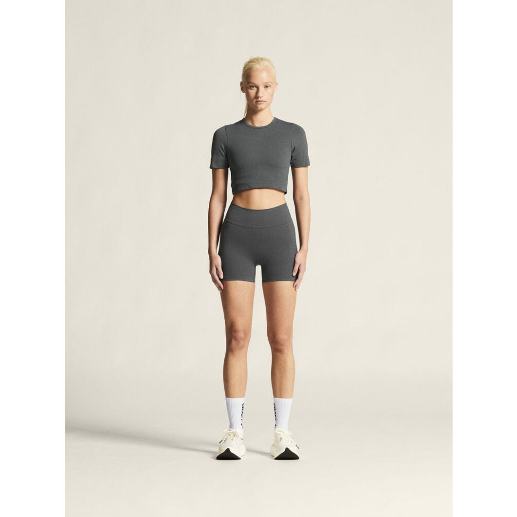 Collective Seamless Cropped Short Sleeve Top Damen