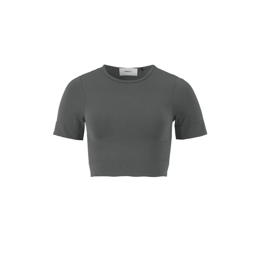 Collective Seamless Cropped Short Sleeve Top Damen