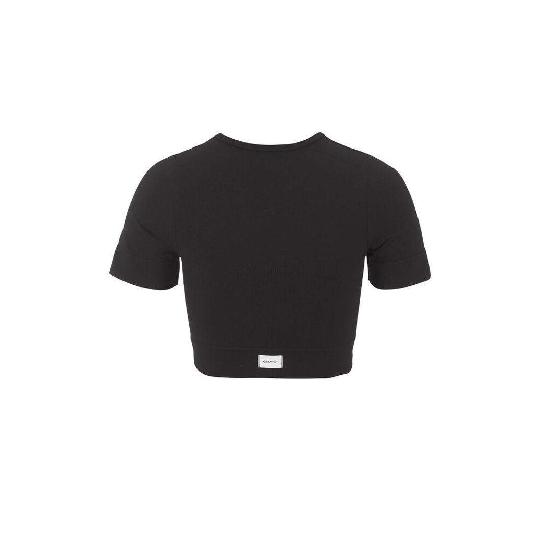 Collective Seamless Cropped Short Sleeve Top Damen