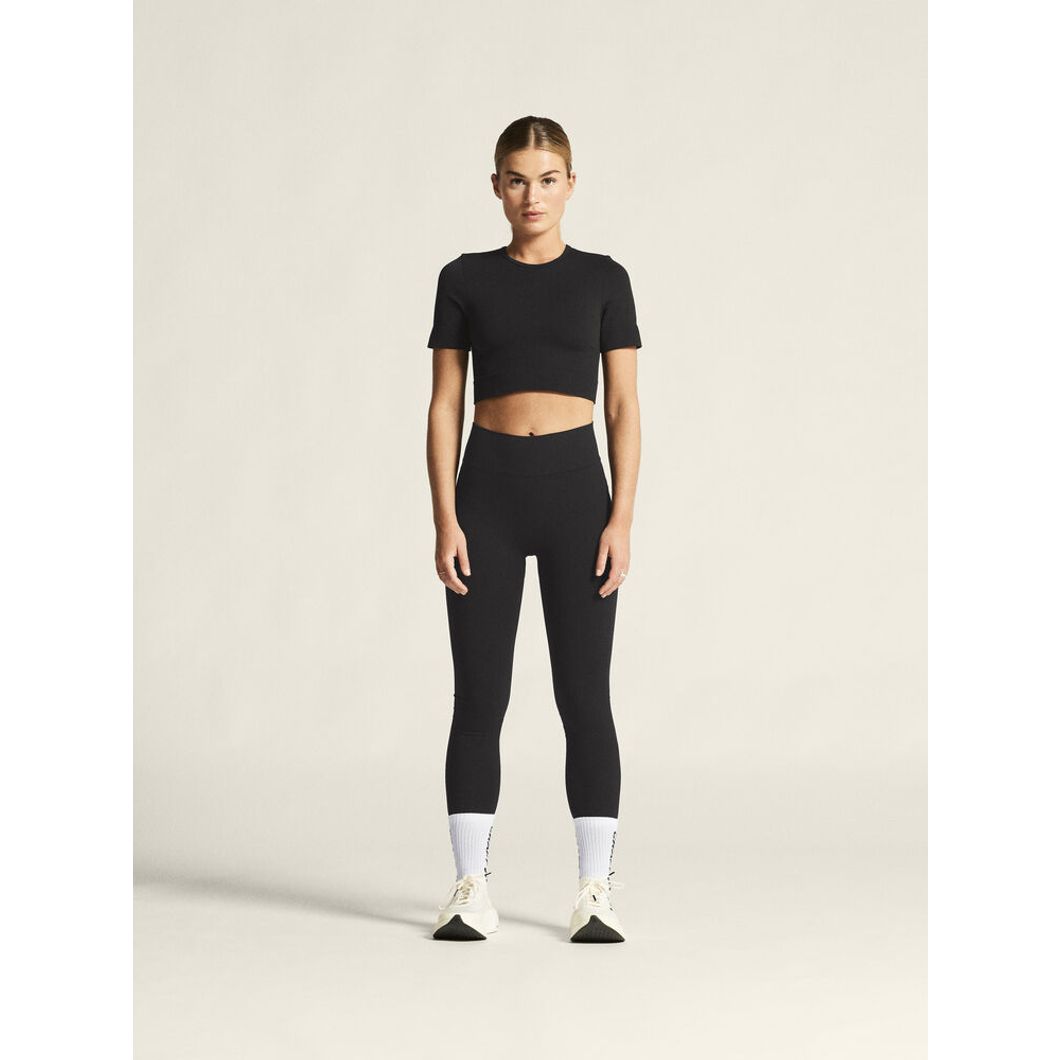 Collective Seamless Cropped Short Sleeve Top Damen