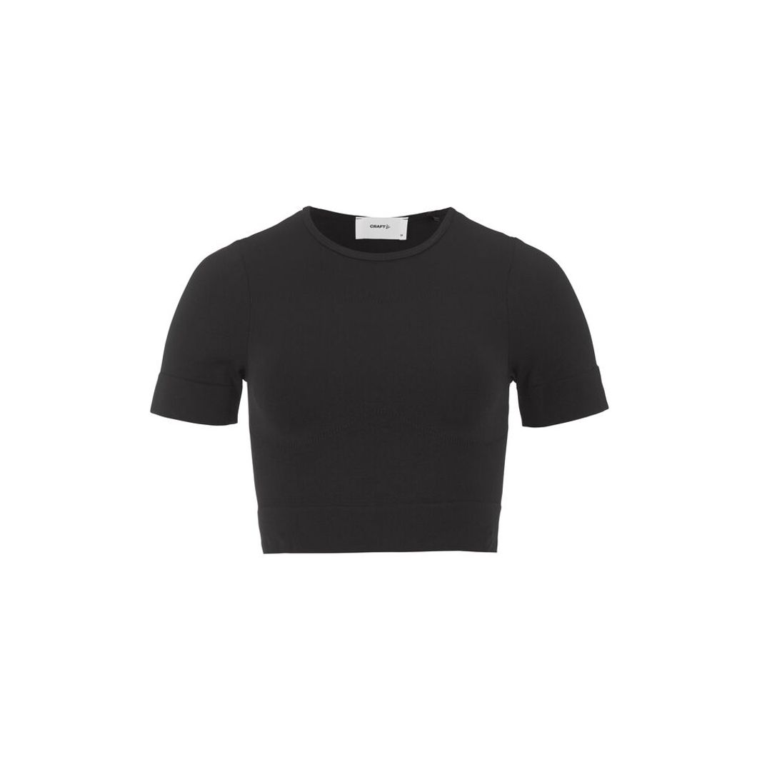 Collective Seamless Cropped Short Sleeve Top Damen