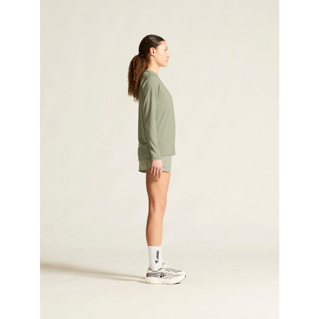 Thermal Mesh Crew Neck Damen
