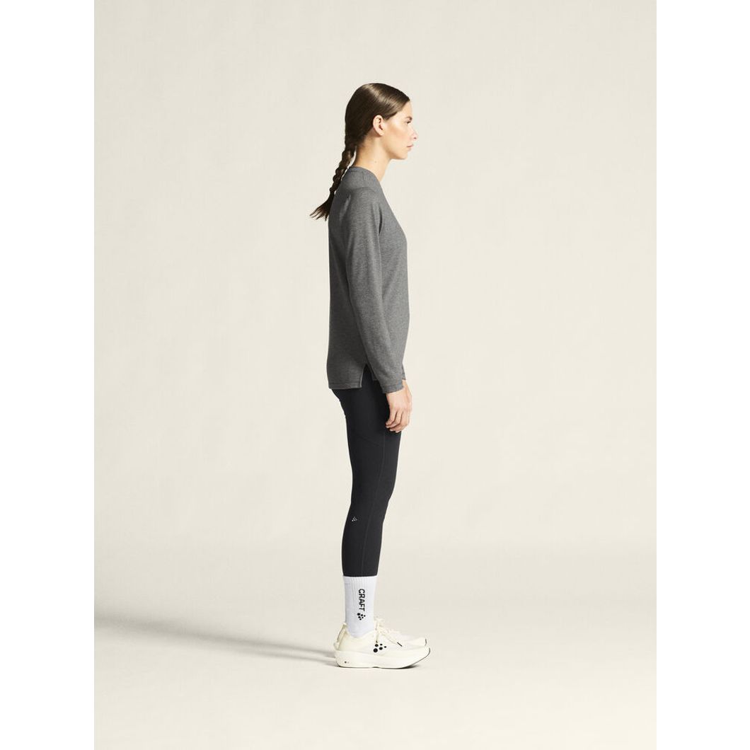 Thermal Mesh Crew Neck Damen