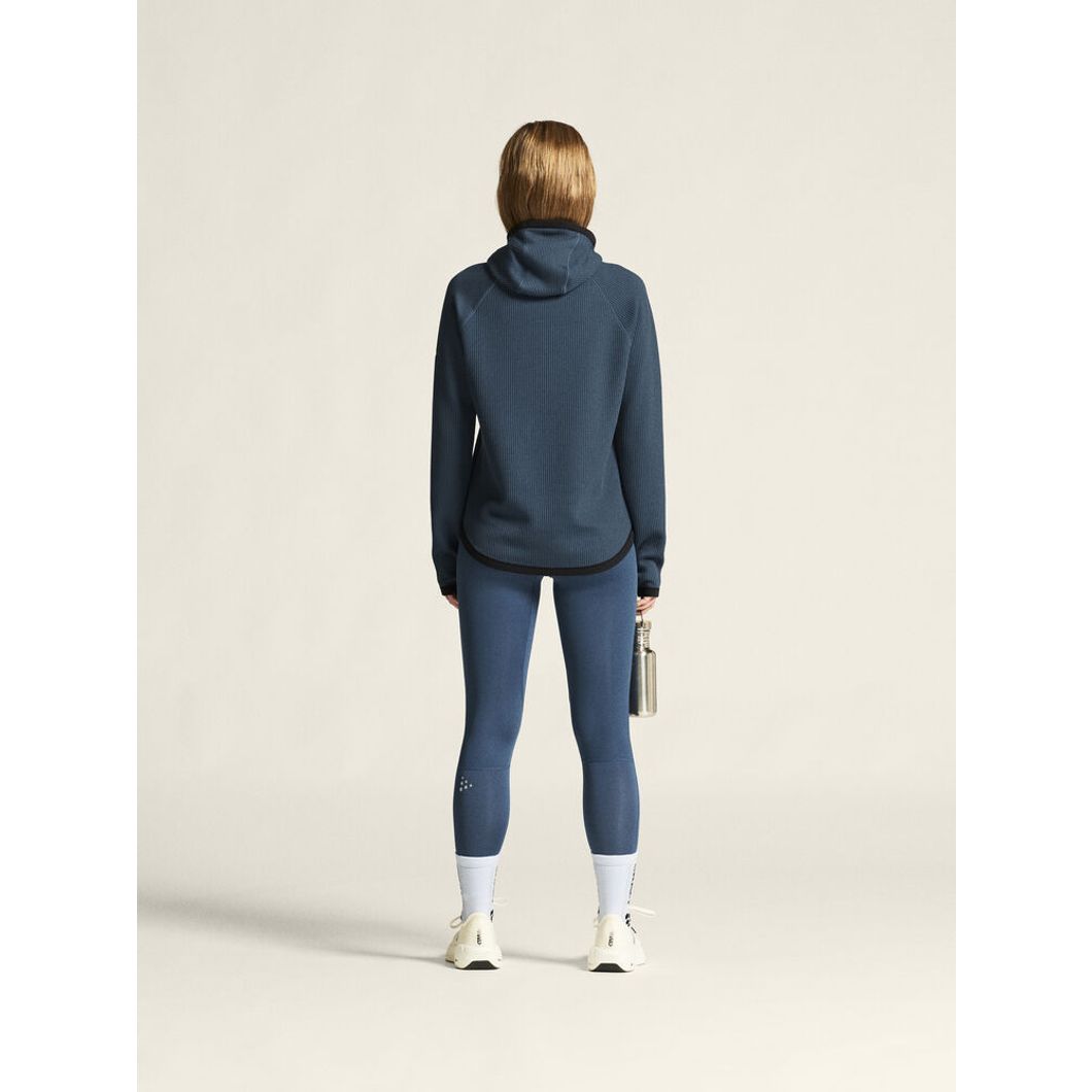 Grid Hood Hoodie Damen