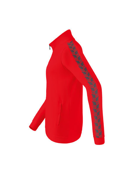 Essential Team Tracktop Jacke Erwachsene; Kinder rot/slate grey