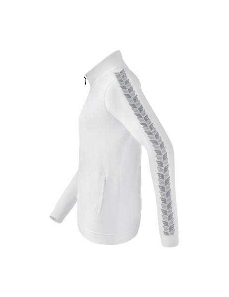 Essential Team Tracktop Jacke Erwachsene; Kinder weiß/monument grey