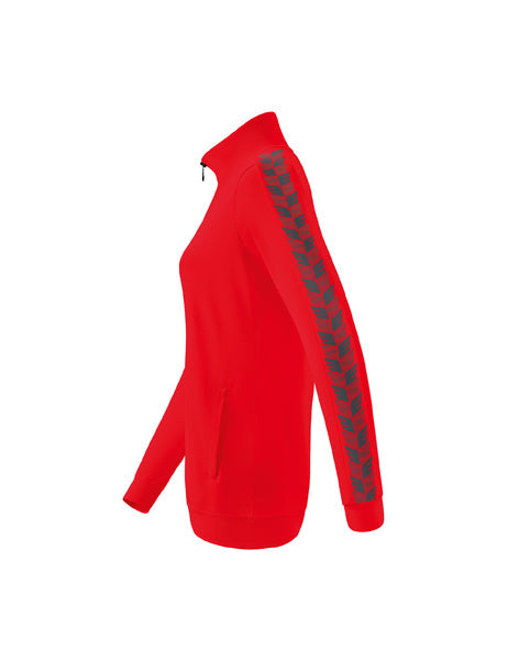 Essential Team Tracktop Jacke Damen rot/slate grey