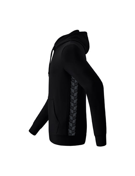 Essential Team Kapuzensweat Erwachsene; Kinder schwarz/slate grey