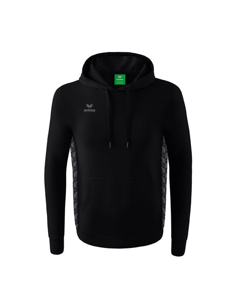 Essential Team Kapuzensweat Erwachsene; Kinder schwarz/slate grey