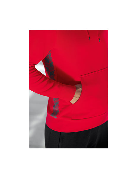 Essential Team Kapuzensweat Erwachsene; Kinder rot/slate grey