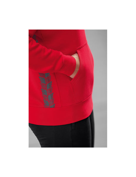 Essential Team Kapuzensweat Damen rot/slate grey