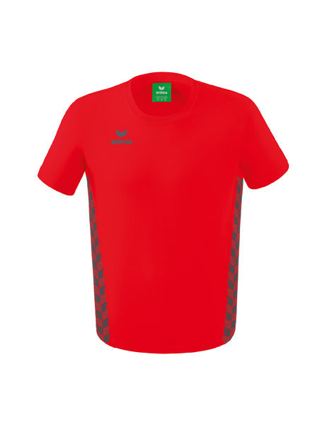 Essential Team T-Shirt Erwachsene; Kinder rot/slate grey