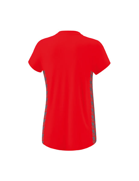 Essential Team T-Shirt Damen rot/slate grey
