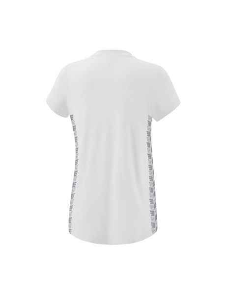 Essential Team T-Shirt Damen weiß/monument grey
