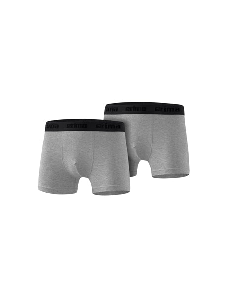 2-Pack Boxershorts grau melange