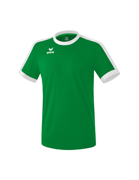 Retro Star Trikot Erwachsene; Kinder smaragd/weiß