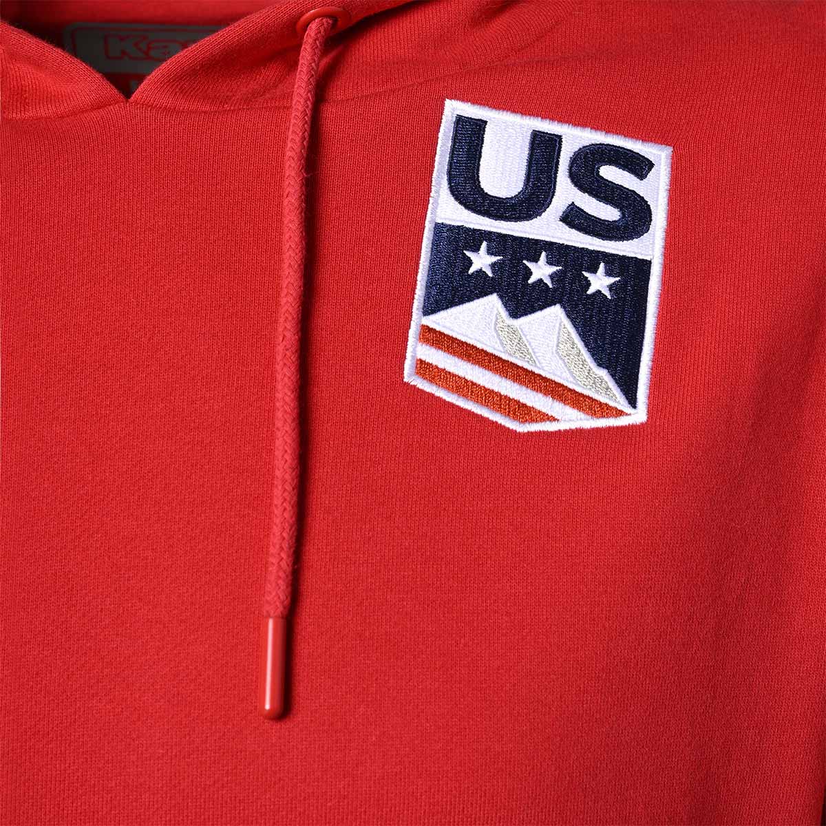 Hoodie US Ski Team Herren Rot - Bild 3