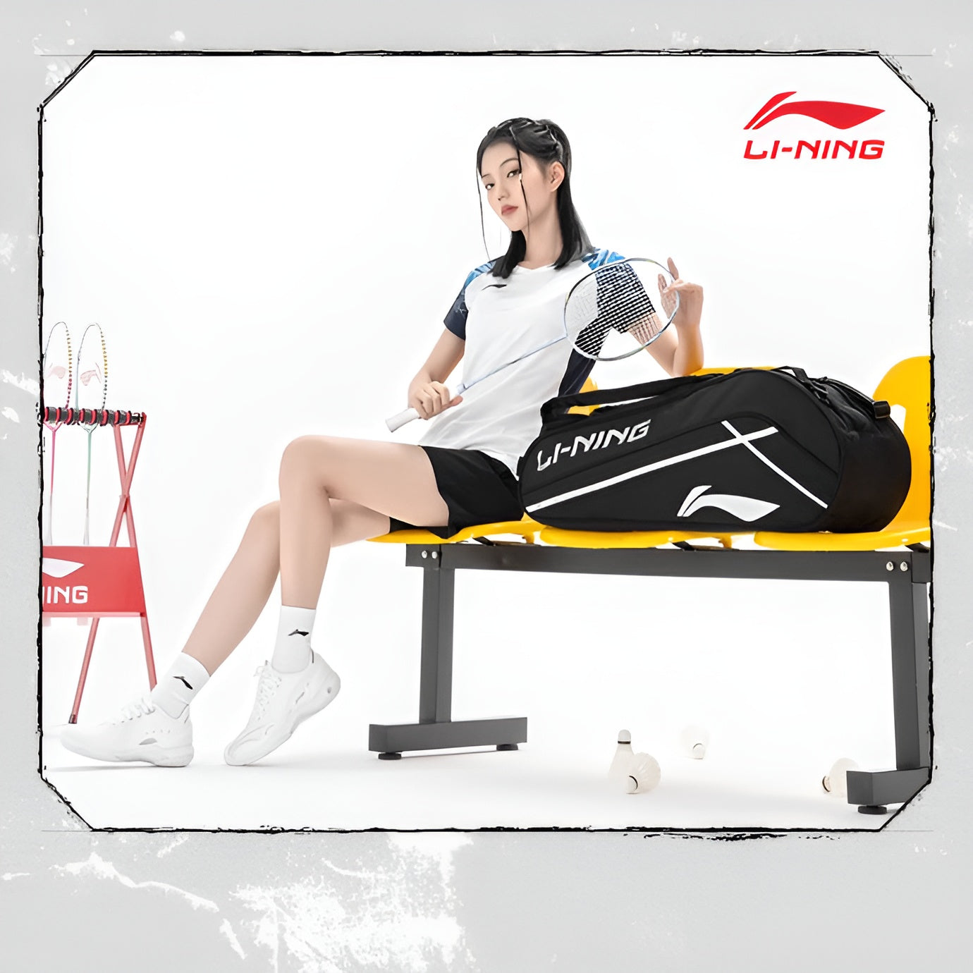 Schlägertasche 6 in1 "Corner" - schwarz ABJT059-1