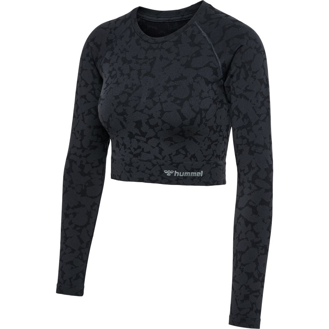 MT PI Seamless Crop Top Langarm Damen