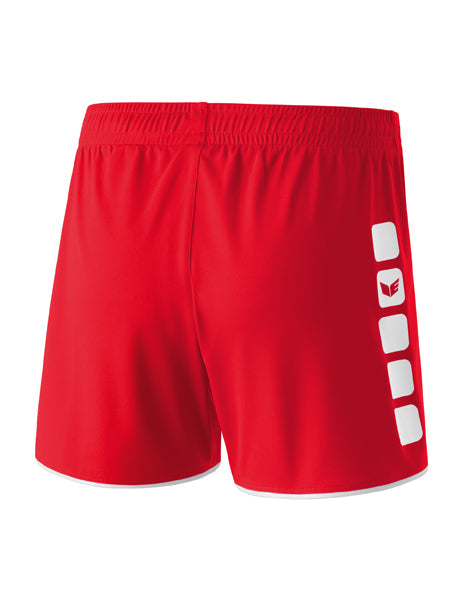 CLASSIC 5-C Shorts Damen rot/weiß