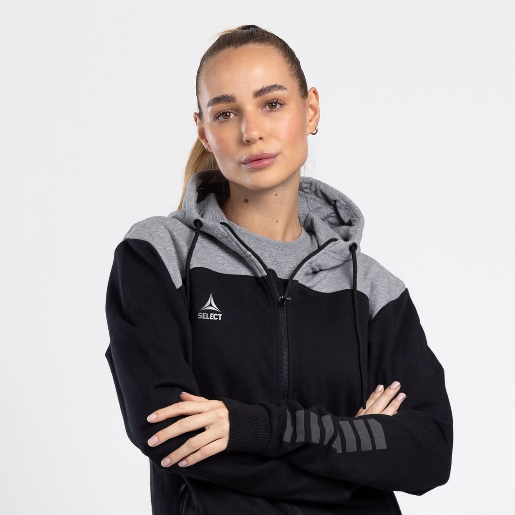 Oxford Kapuzen-Sweatjacke Damen