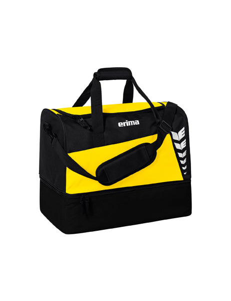 SIX WINGS Sporttasche mit Bodenfach gelb/schwarz