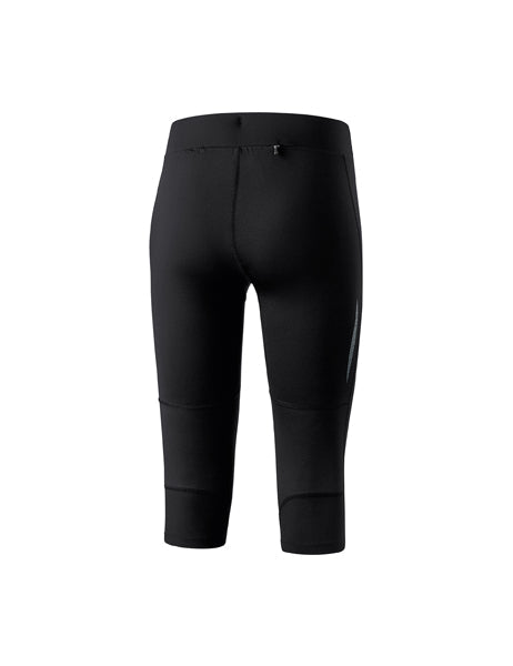 Performance 3/4 Laufhose Damen schwarz