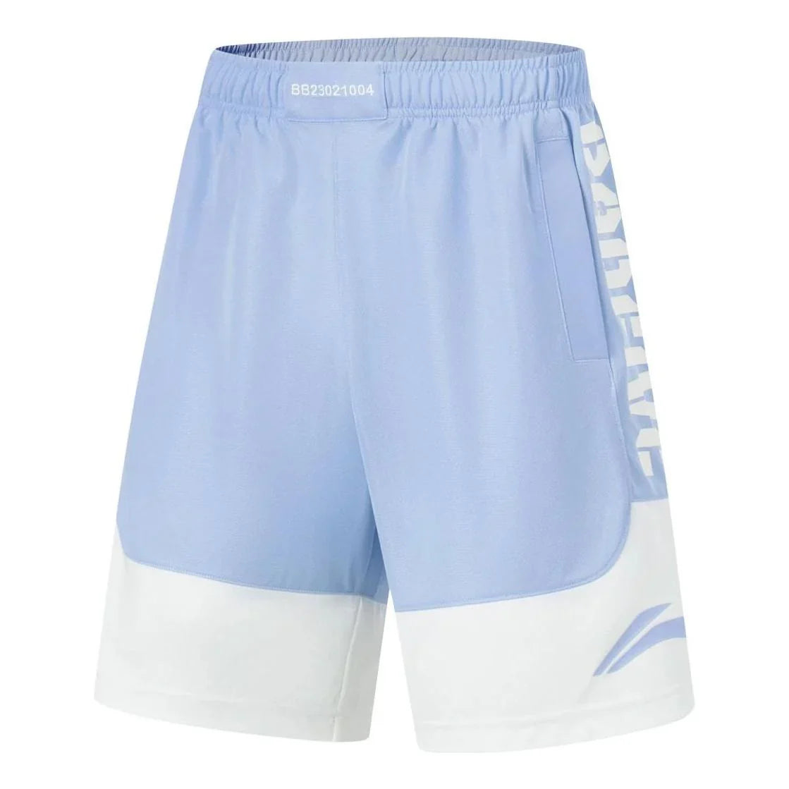 Unisex Basketball-Short "Anti-Warrior" Badfive BIG Hellblau-Weiß - AAPT045-7