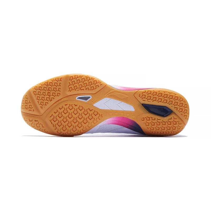 Professional Unisex Tischtennis Schuh "Champion" weiß/lila - APPS001-4