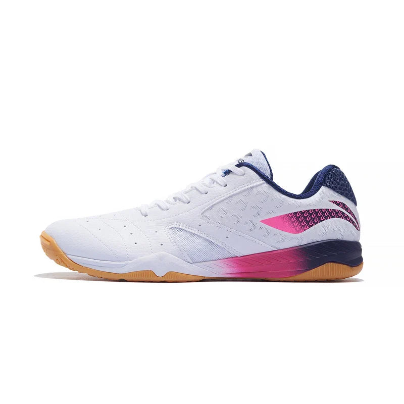 Professional Unisex Tischtennis Schuh "Champion" weiß/lila - APPS001-4