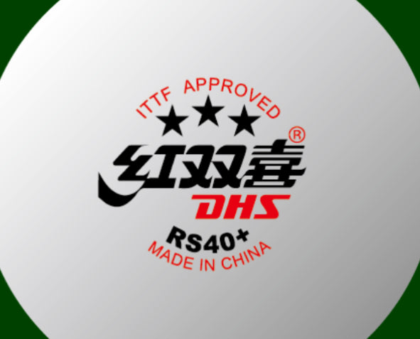 DHS Tischtennisball RS40+ WTT Weiß (6 Pack) DXAV002-2
