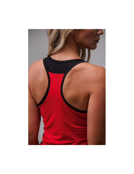 CHANGE by erima Tanktop Damen rot/schwarz/weiß