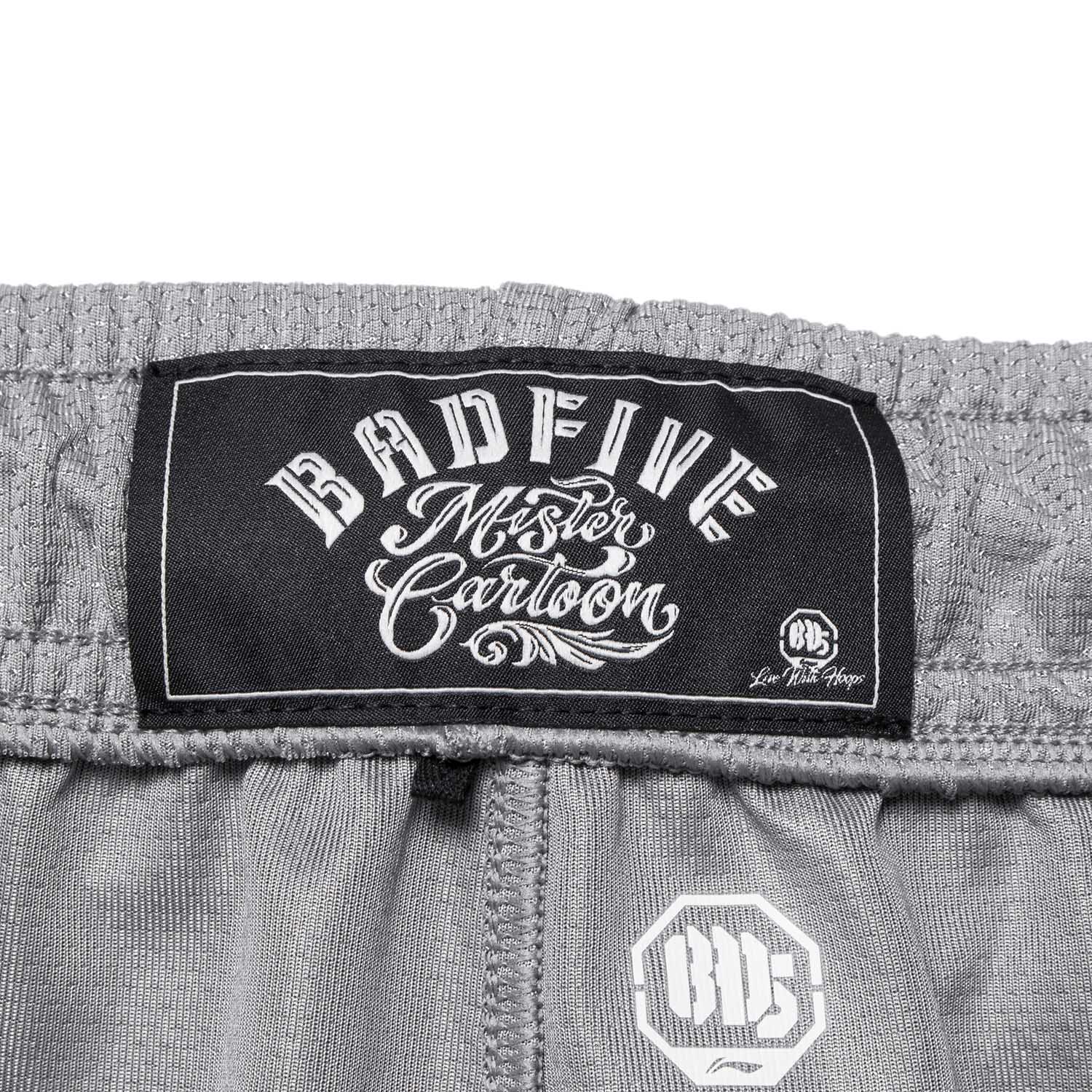 Unisex Basketball-Short "Anti-Warrior" Badfive BIG Grau-Schwarz - AAPT045-9