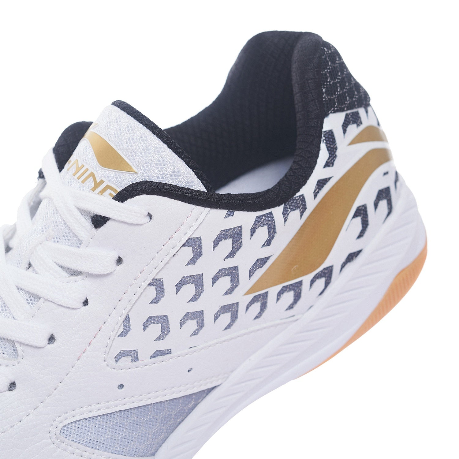 Professional Unisex Tischtennis Schuh "Champion" weiß/gelb - APPS001-1