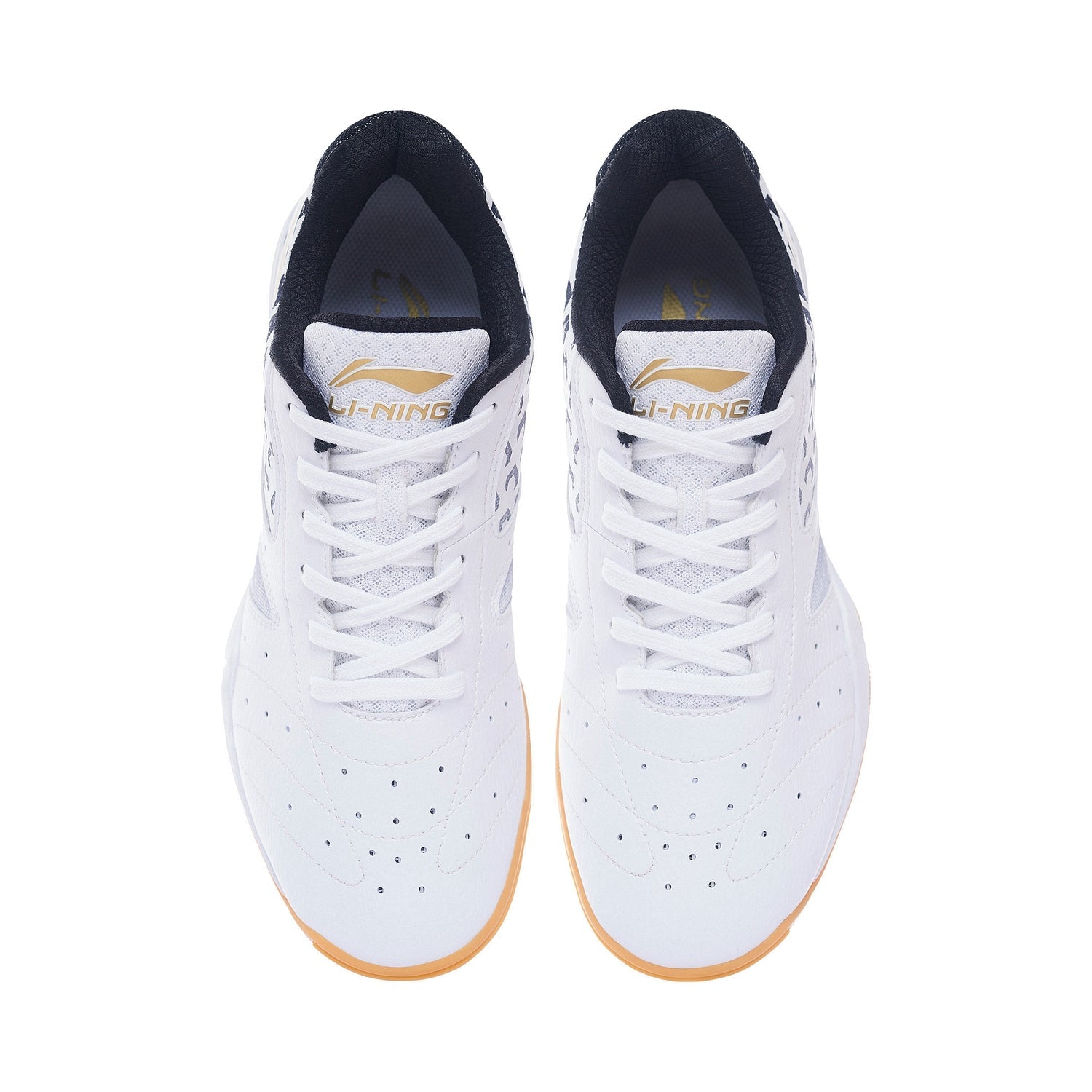 Professional Unisex Tischtennis Schuh "Champion" weiß/gelb - APPS001-1