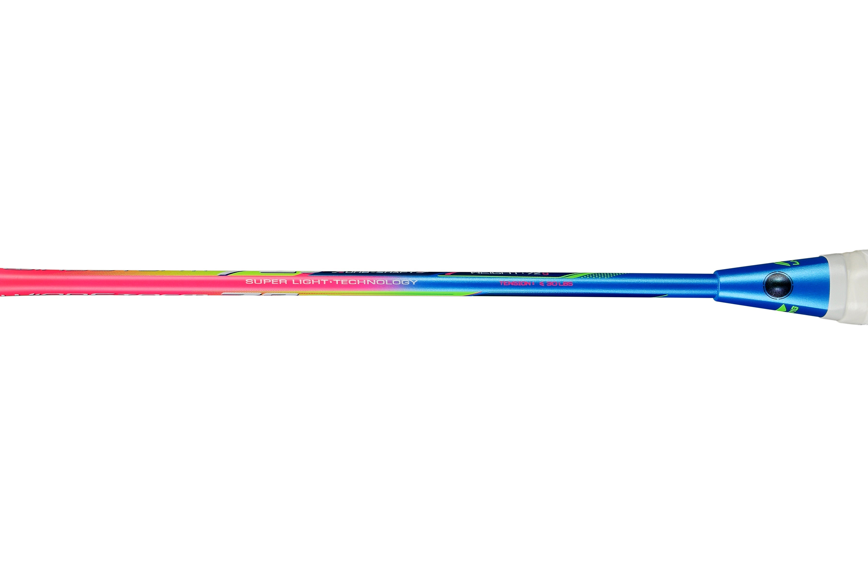 Badmintonschläger WindStorm 72 S unbespannt Blau-Pink - AYPT427-6
