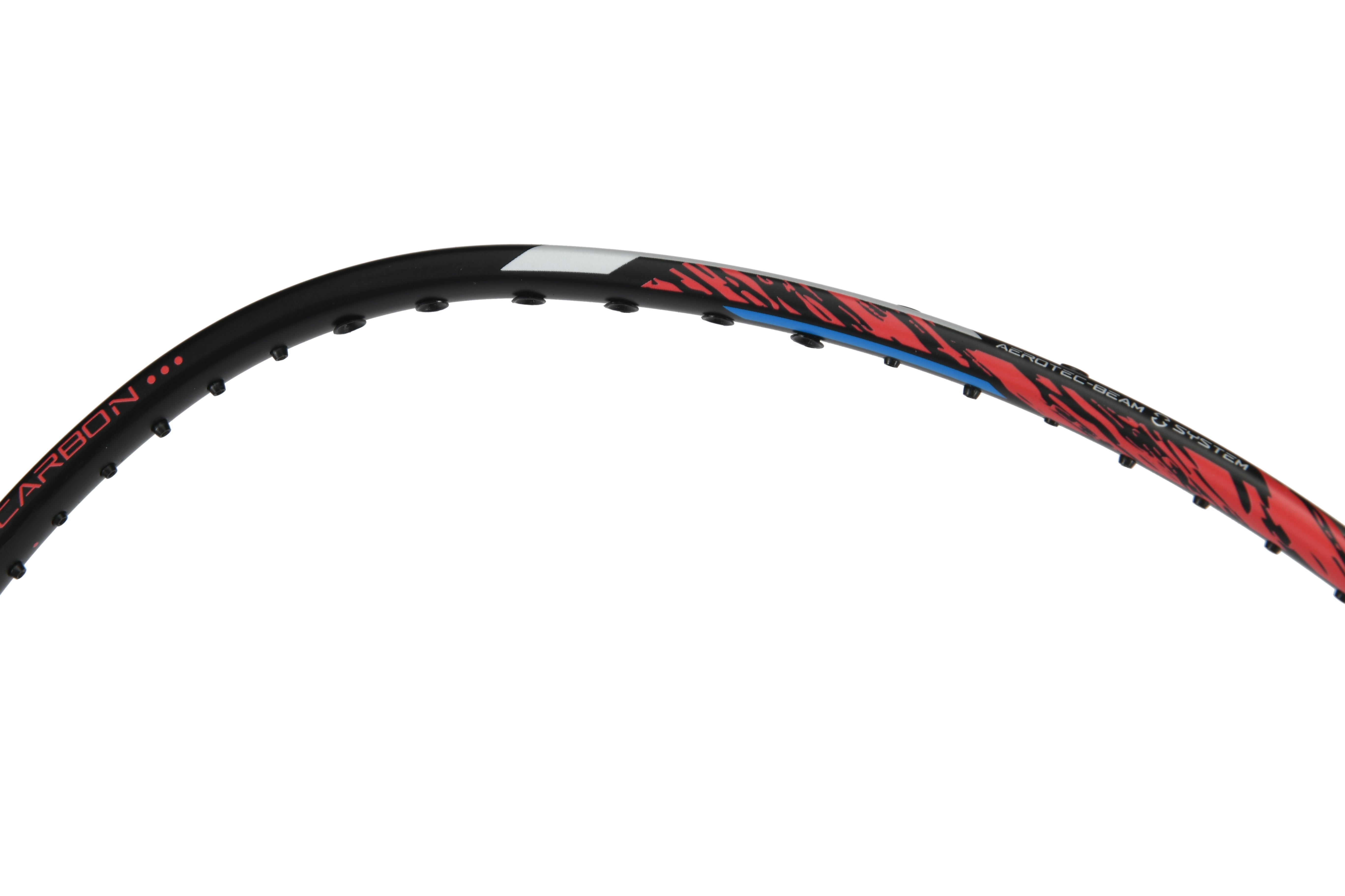 Badmintonschläger Lightning 2000 bespannt Rot-Schwarz - AYPR010-3