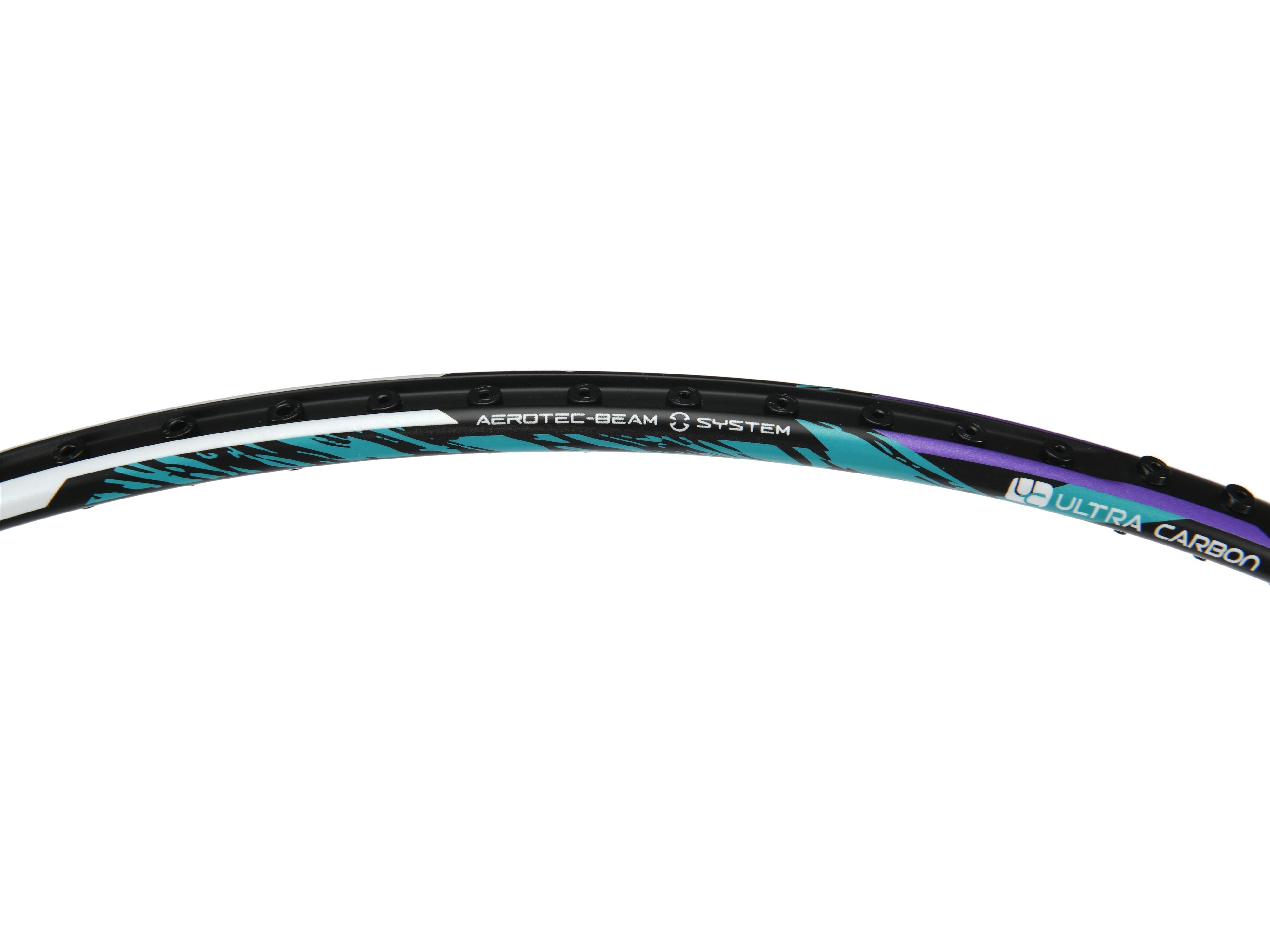 Badmintonschläger Lightning 2000 bespannt Schwarz-Grün - AYPR012-3