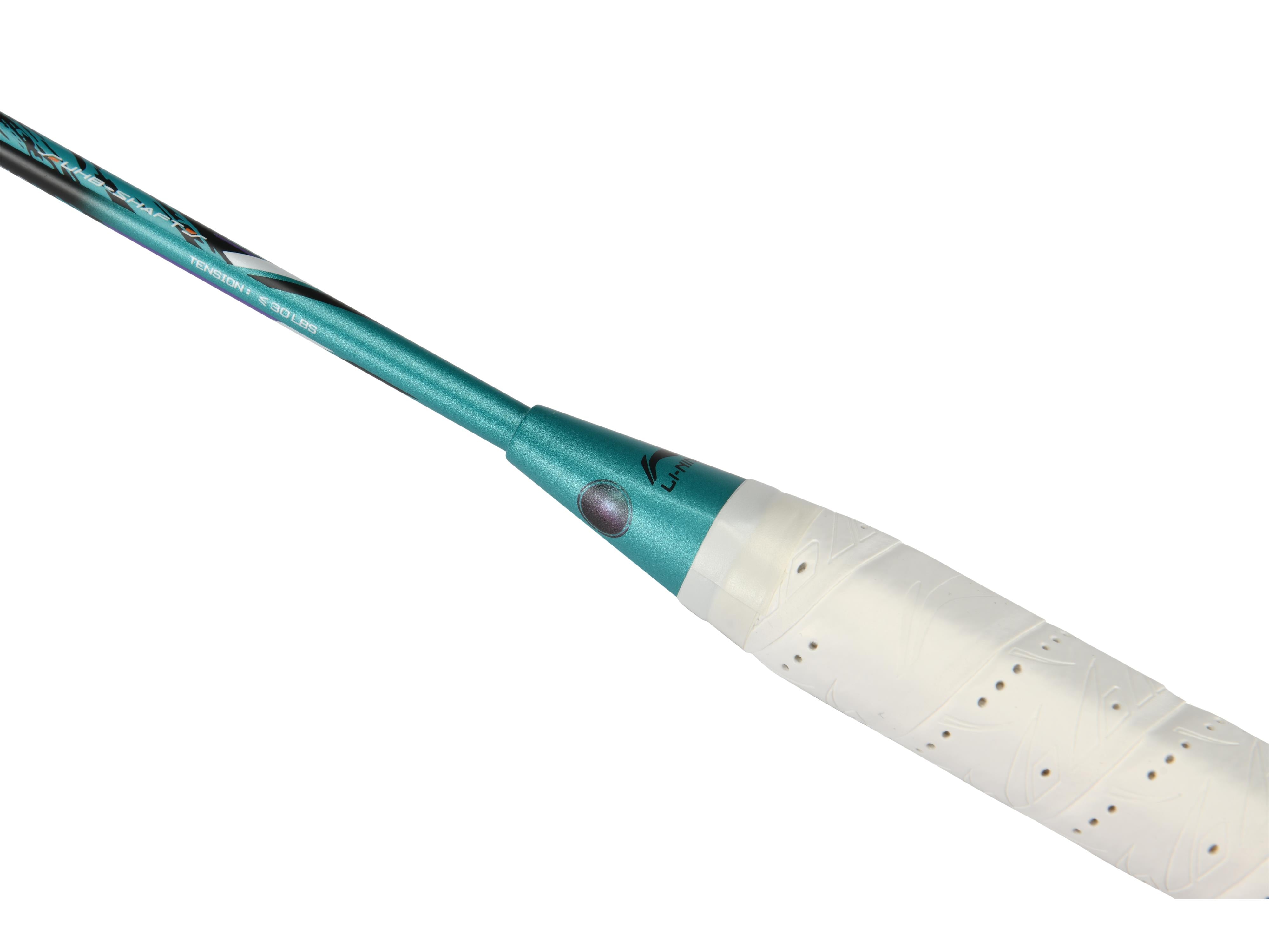 Badmintonschläger Lightning 2000 bespannt Schwarz-Grün - AYPR012-3