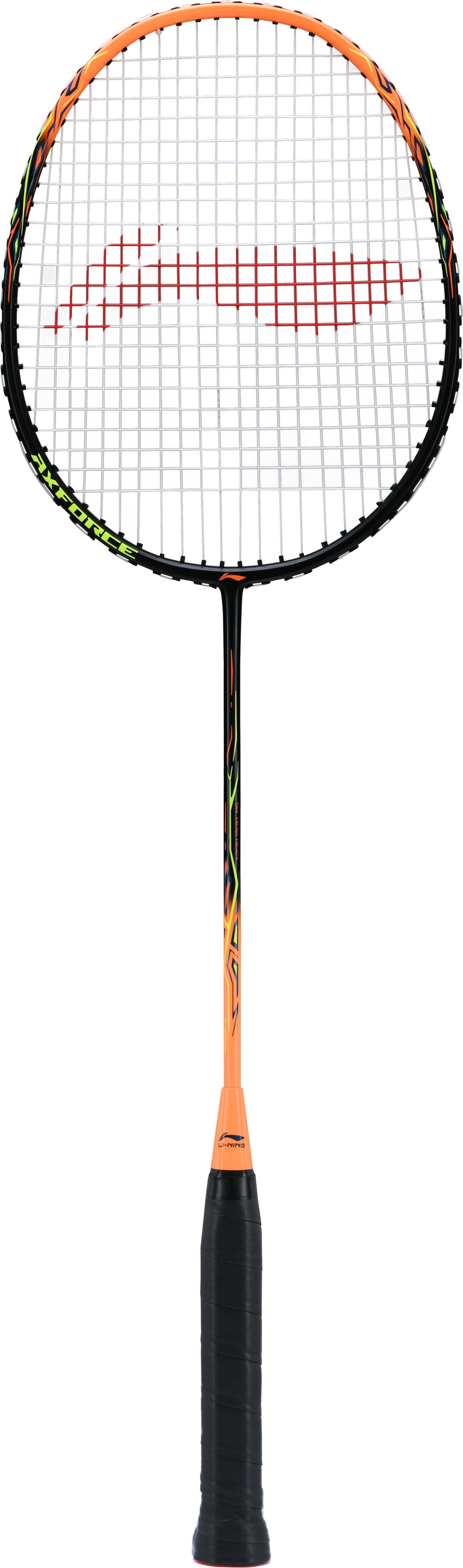 Badmintonschläger AXFORCE 9 bespannt schwarz/orange - AYPS075-1/AYPT315-2